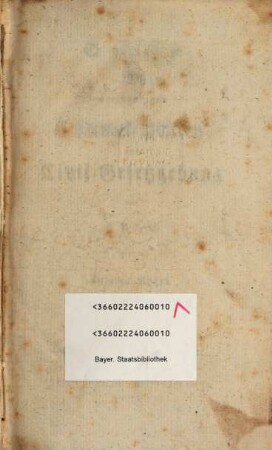 System einer vollständigen Criminal-, Policey- und Civil-Gesetzgebung, 3. Civil-Codex