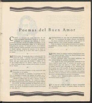 Poemas del Buen Amor