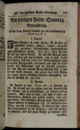 Am heiligen Palm-Sonntag.