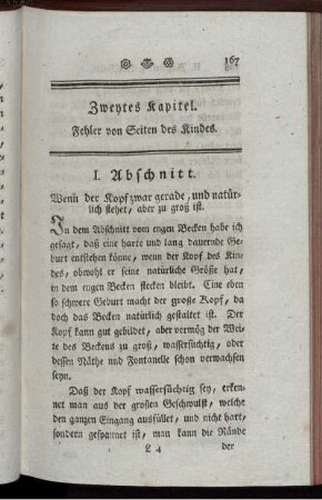 Zweytes Kapitel. Fehler von Seiten des Kindes.