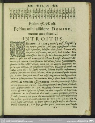 Introitus