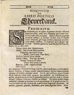 Disqvisitio De Inclyto Libro Poetico Theuerdanck