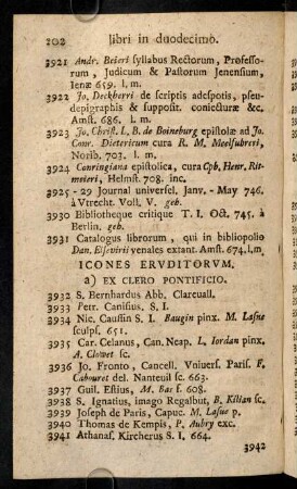 202-223, Icones Eruditorum