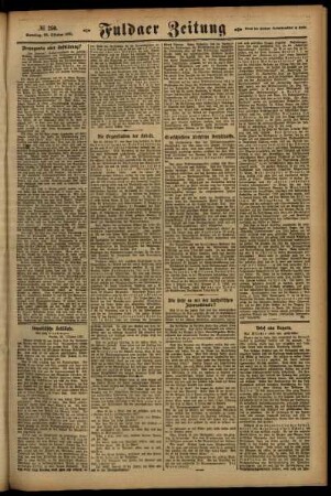 Zweite Ausgabe vom Samstag, den 29. Oktober 1921.