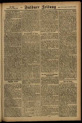 Zweite Ausgabe vom Samstag, den 29. Oktober 1921.