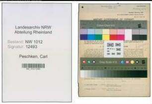 Entnazifizierung Carl Peschken , geb. 15.05.1891 (Kaufmann)