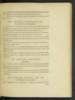 De Officiis Eorum Qui In hoc Regimine aliis parent.