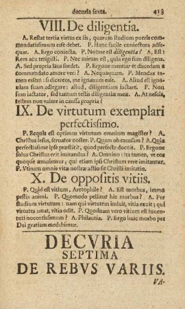 Decvria Septima de Rebvs Variis
