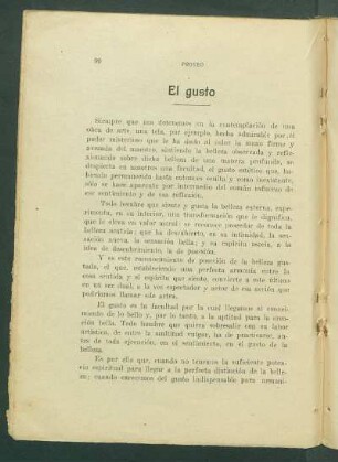 El gusto