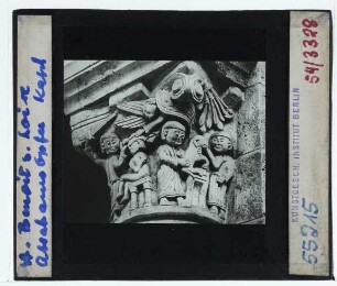 Saint-Benoît-sur-Loire, Benediktinerabtei Fleury : Kapitell, Abrahams Opfer