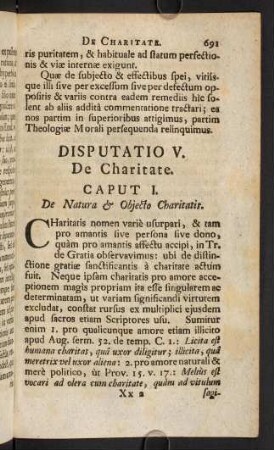 691-791, Disputatio V.