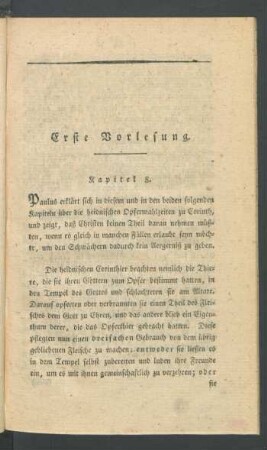 Erste Vorlesung