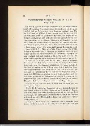 Die Stellungskämpfe bei Mlawa