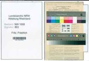 Entnazifizierung Friedrich Fritz , geb. 13.09.1882 (Kaufm.Angestellter)