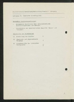 Lehrgang 01: Chemische Grundbegriffe