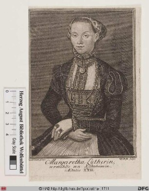 Bildnis Margarethe von Künheim, geb. Luther