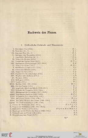 Nachweis des Planes