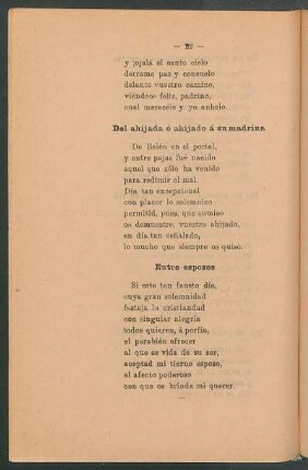 Del ahijado ó ahijada á su madrina