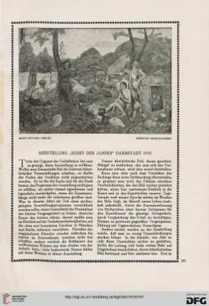 Ausstellung "Kunst des Jahres" Darmstadt 1919