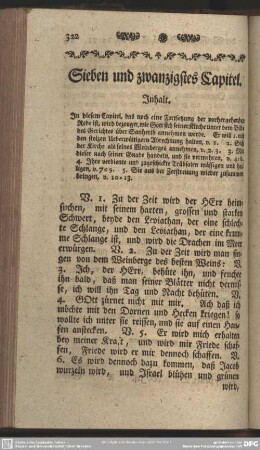 Sieben und zwanzigstes Capitel