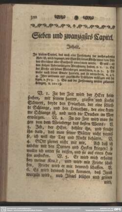 Sieben und zwanzigstes Capitel
