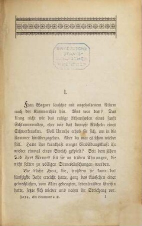 Ein Lieutenant a. D. : Roman von Arthur Zapp