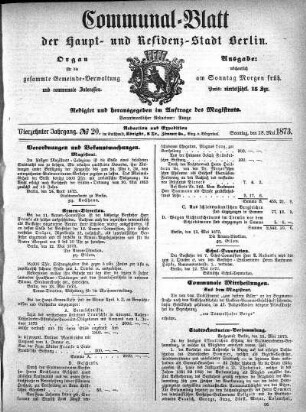 1873,20: No. 20, 18. Mai 1873