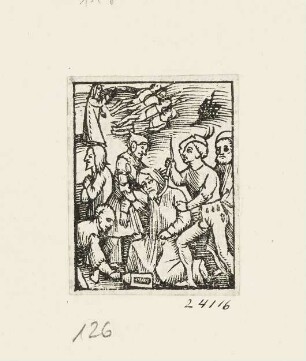 Gefangennahme Christ, Blatt 3 aus: "Daniel Agricola, Passio domini nostri Jesu Christi", Basel 1514/1515