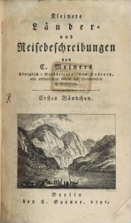 Kleinere Länder- und Reisebeschreibungen, 1