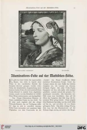Illuminations-Feste auf der Mathilden-Höhe