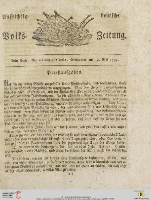 Erster Band. Vier und Dreißigstes Stück