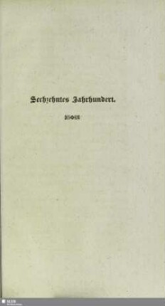 Sechzehntes Jahrhundert