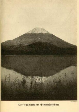 Der Fuji-yama im Semptemberschnee