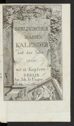 1800: Berlinischer Damen-Kalender