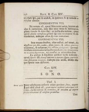 Cap. XIV. De Sono. - Cap. XVI. De Magia Naturali.