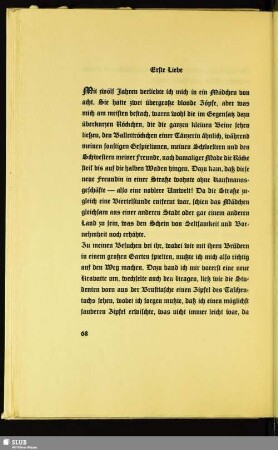 Erste Liebe