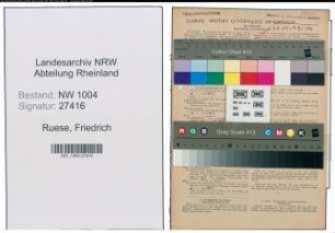Entnazifizierung Friedrich Ruese , geb. 08.11.1913 (Kabelloeter)