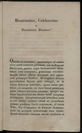 Illustrissime, Celberrime ax Doctissime Domonine!