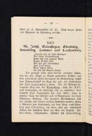 XXIV. St. Jobst, Erlenstegen, Oberbürg, Unterbürg, Hammer und Laufamholz.
