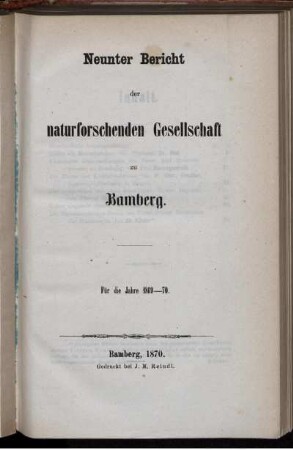 9: Bericht