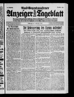 Bad Oeynhausener Anzeiger und Tageblatt. 1912-1934