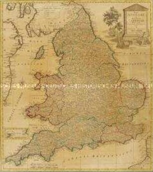 Regni Angliae et Principatus Cambriae. Mit einer Nebenkarte: Isles of Scilly
