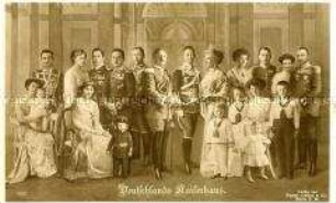 Wilhelm II. mit Familie