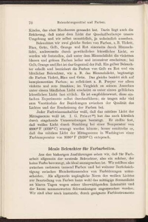 Ideale Beleuchter für Farbarbeiten.