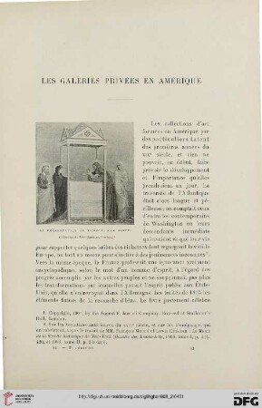 3. Pér. 40.1908: Les galeries privées an Amérique
