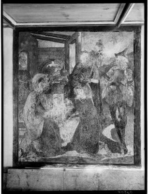 Daisendorf Wegkapelle Sankt Martin Langhaus Wandmalerei Anbetung der Könige