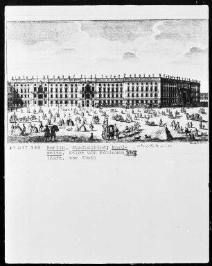 Ansicht der Nordseite des ehemaligen Stadtschlosses in Berlin
