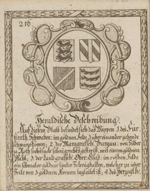 [Heraldische und Historische Beschreibung des Fürstenthums Schwaben]