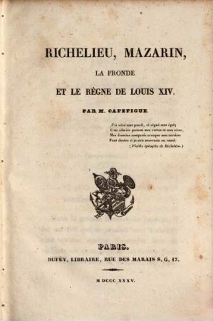 Richelieu, Mazarin, la Fronde, et le règne de Louis XIV., 5