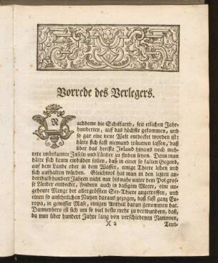 Vorrede des Verlegers